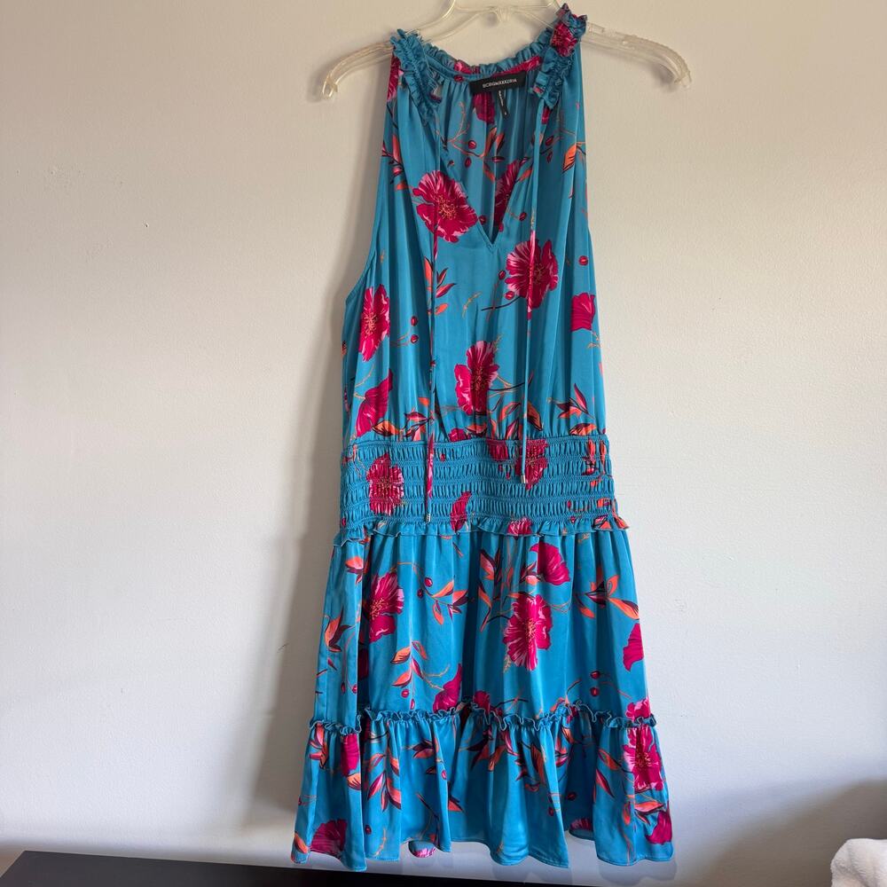 Blue and Fuchsia Summer Dress
